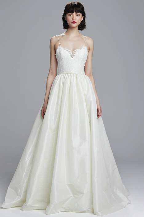 Amsale Spaghetti Strap Wedding Dress