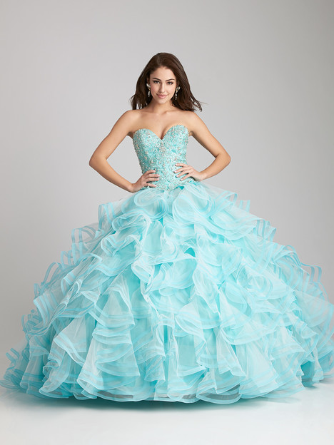 Q530 aqua Prom Dress by Allure Quinceanera The Dressfinder the United States