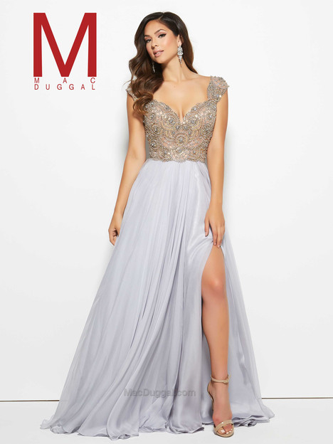 Mac duggal platinum dress best sale