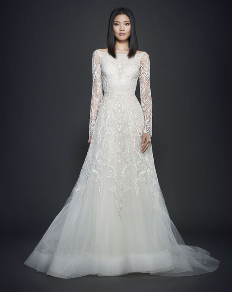 Lazaro long sleeve wedding dress sale