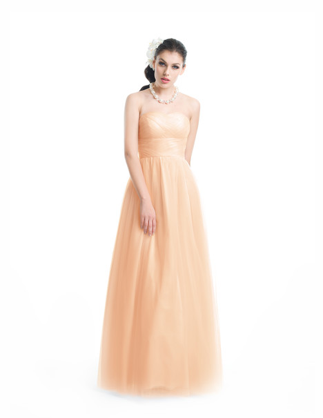 Peach evening clearance gown