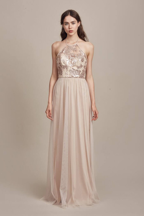 Amsale fawn 2025 bridesmaid dress