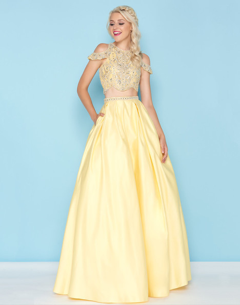 lemon prom dress