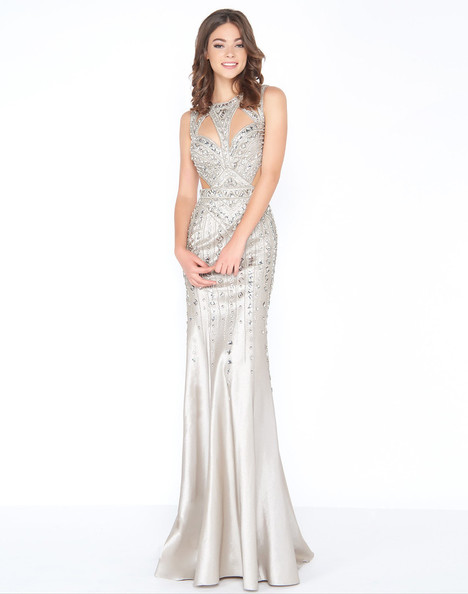 platinum prom dress