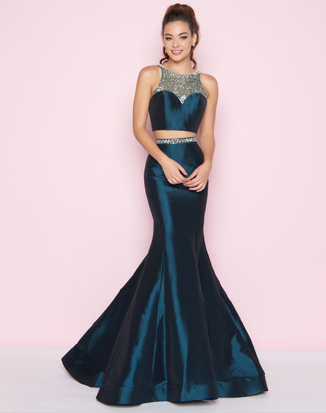 Bottle green shop prom dress