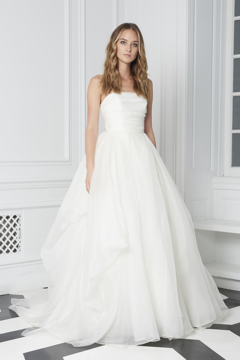 monique lhuillier strapless wedding dress