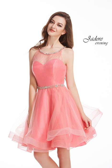 J12025 Coral Prom Dress by Jadore Evening The Dressfinder Canada