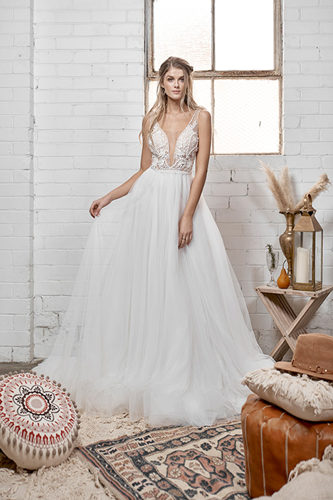 April A Line Wedding Dress